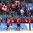 GANGNEUNG, SOUTH KOREA - FEBRUARY 21: Canada's Maxim Lapierre #40, Eric O'Dell #22 and Christian Thomas #92 celebrate at the bench after a third period goal by Maxim Noreau #56 (not shown) during quarterfinal round action against Finland at the PyeongChang 2018 Olympic Winter Games. (Photo by Andre Ringuette/HHOF-IIHF Images)

